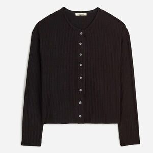 Relaxed Button-Front Cardigan